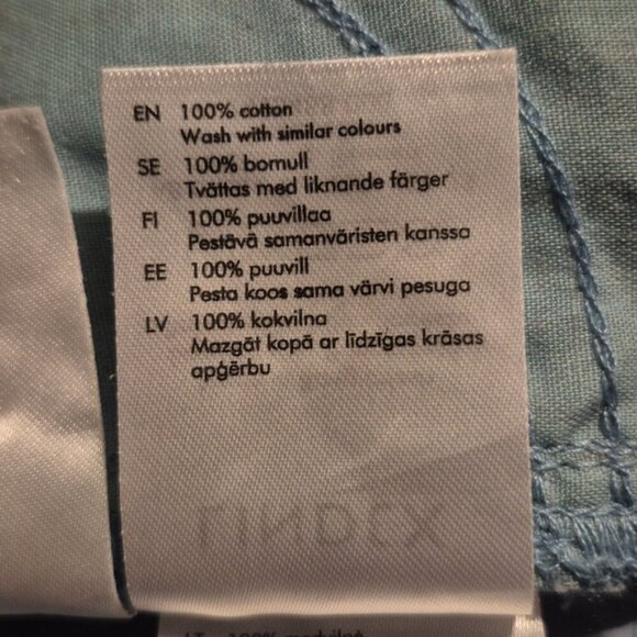 Lindex girls or boys size 6-7 light blue pull on pants with pockets & drawstring - Picture 6 of 6